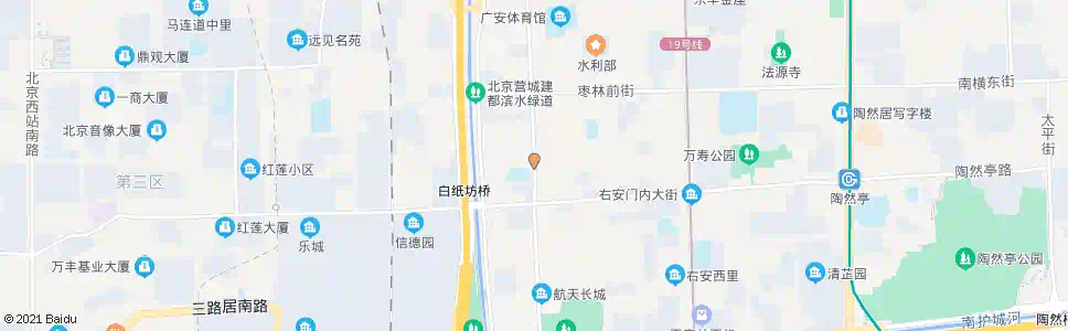 北京菜园街_公交站地图_北京公交_妙搜公交查询2025