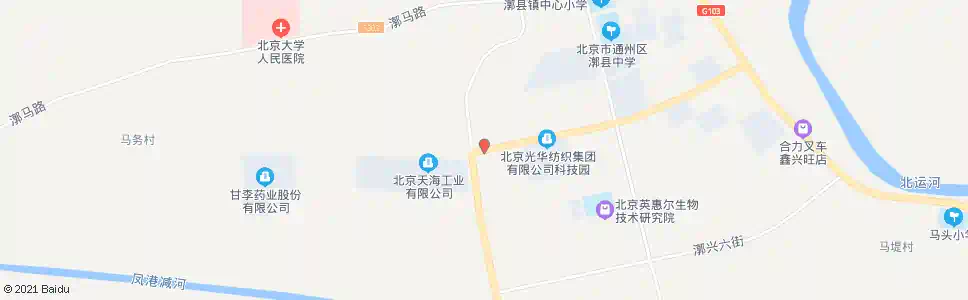 北京漷县村南口_公交站地图_北京公交_妙搜公交查询2025