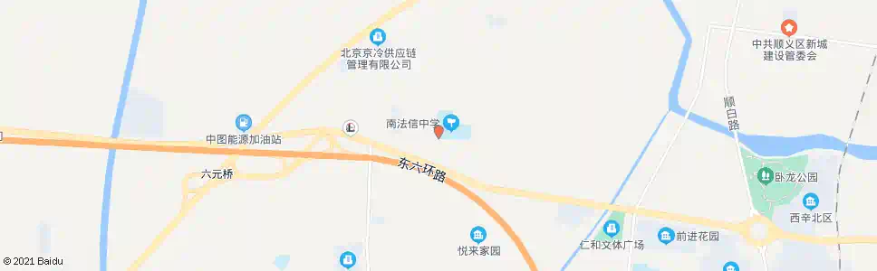 北京南法信小学_公交站地图_北京公交_妙搜公交查询2025