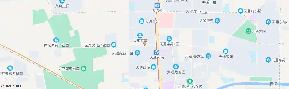 北京太平家园_公交站地图_北京公交_妙搜公交查询2025