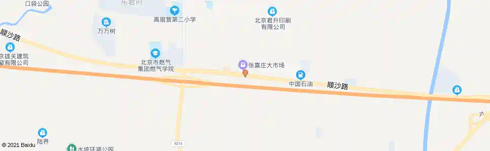 北京张喜庄市场_公交站地图_北京公交_妙搜公交查询2025