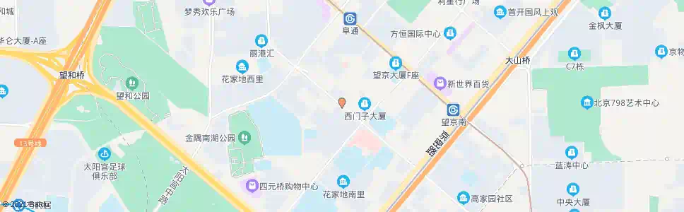 北京花家地北里_公交站地图_北京公交_妙搜公交查询2025