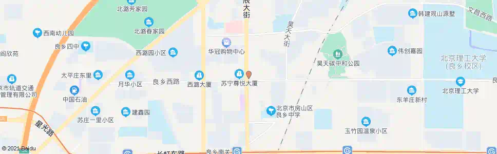 北京良乡大角(西)_公交站地图_北京公交_妙搜公交查询2025