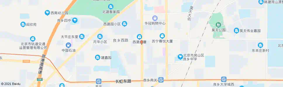 北京良乡西门_公交站地图_北京公交_妙搜公交查询2025
