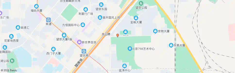 北京大山子路口东_公交站地图_北京公交_妙搜公交查询2025