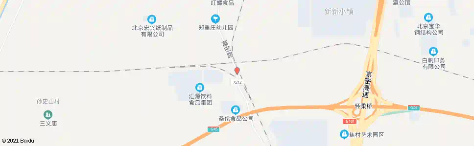 北京汇源北口_公交站地图_北京公交_妙搜公交查询2025