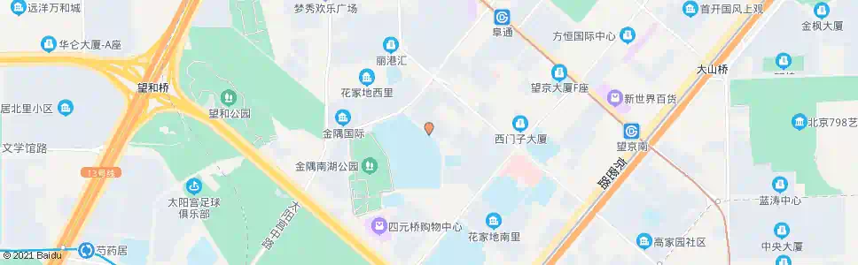 北京花家地南街_公交站地图_北京公交_妙搜公交查询2025