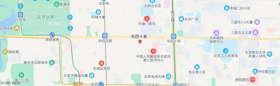 北京东四九条_公交站地图_北京公交_妙搜公交查询2025