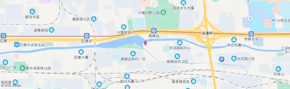 北京高碑店桥南_公交站地图_北京公交_妙搜公交查询2025