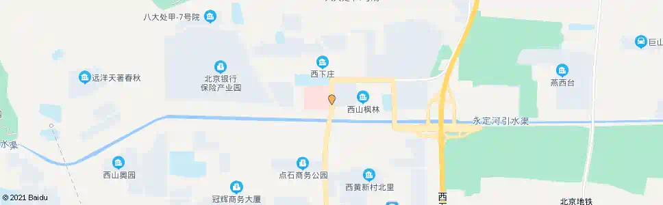 北京西下庄南_公交站地图_北京公交_妙搜公交查询2025