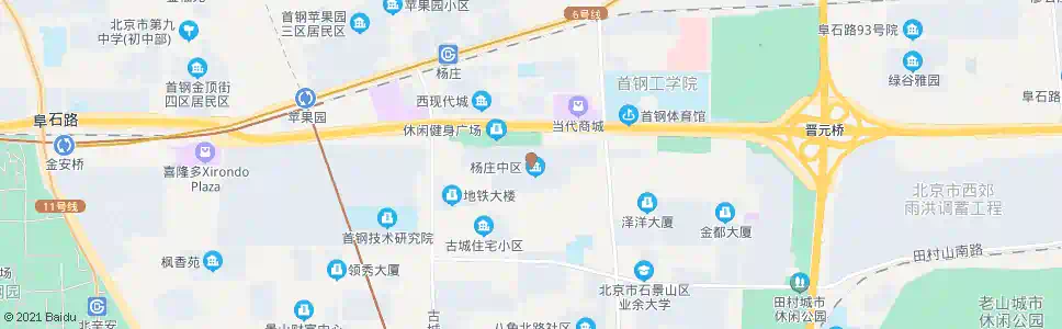 北京杨庄路_公交站地图_北京公交_妙搜公交查询2025