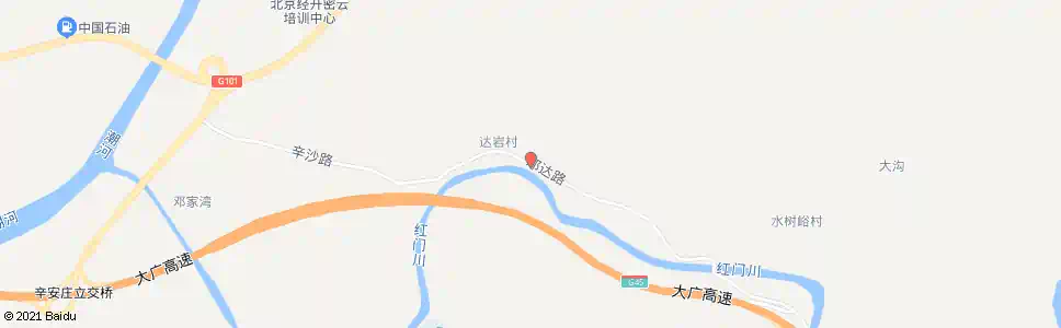 北京达岩(辛沙路)_公交站地图_北京公交_妙搜公交查询2025