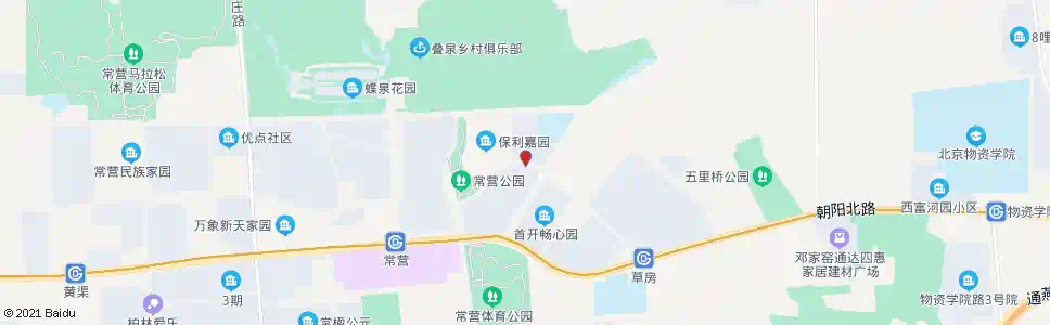 北京常营中路东口_公交站地图_北京公交_妙搜公交查询2025