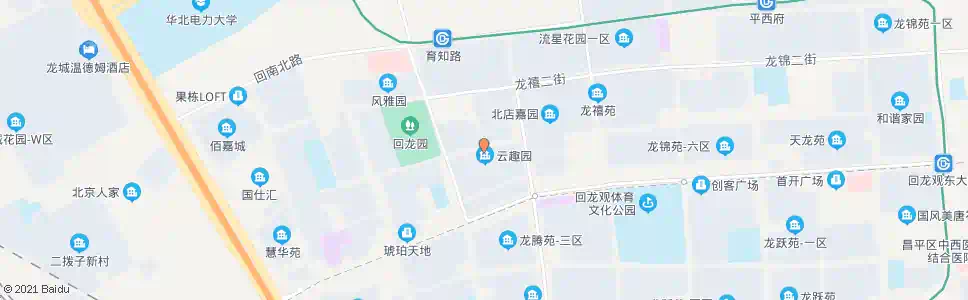北京云趣园三区北门_公交站地图_北京公交_妙搜公交查询2025