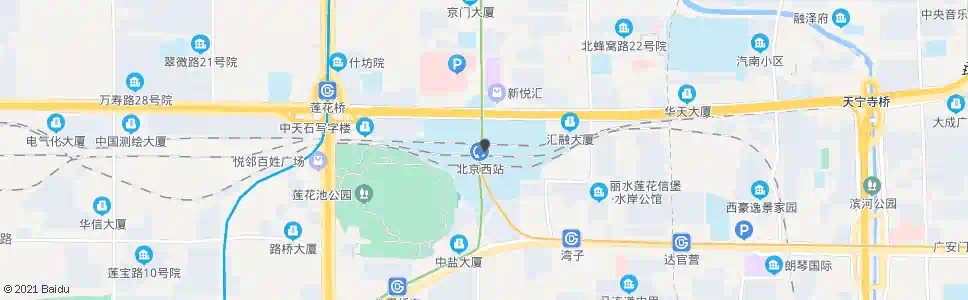 北京红寺西_公交站地图_北京公交_妙搜公交查询2025