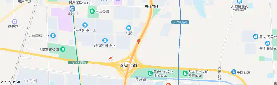 北京西红门南站_公交站地图_北京公交_妙搜公交查询2025