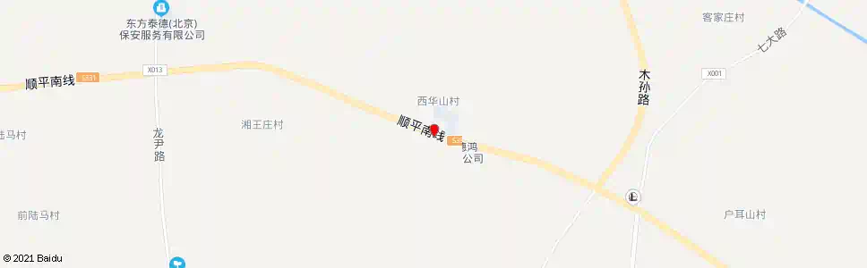 北京西华山_公交站地图_北京公交_妙搜公交查询2025