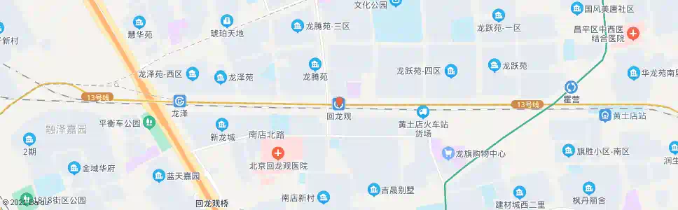 北京回龙观(龙泽)_公交站地图_北京公交_妙搜公交查询2025