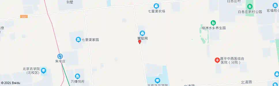 北京七里渠南村东_公交站地图_北京公交_妙搜公交查询2025