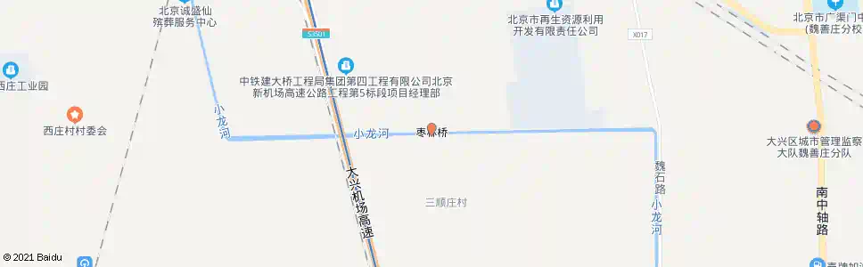 北京枣林桥_公交站地图_北京公交_妙搜公交查询2025