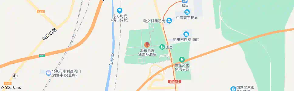 北京莱恩堡酒庄(稻田一村)_公交站地图_北京公交_妙搜公交查询2025