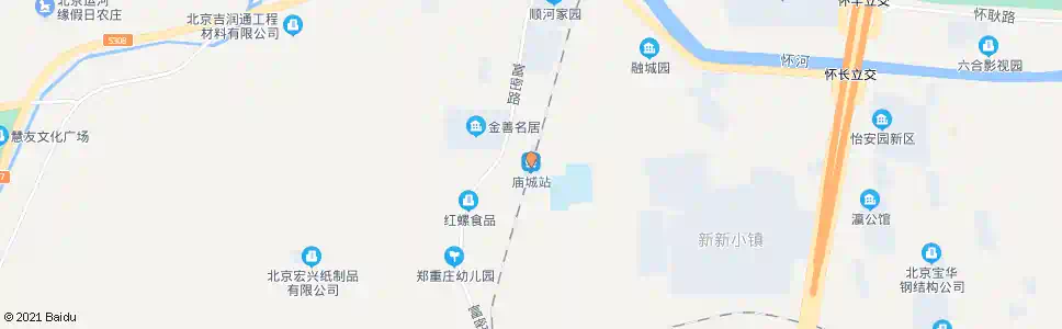 北京庙城(怀昌联路)_公交站地图_北京公交_妙搜公交查询2025