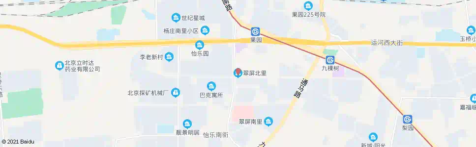 北京翠屏小区_公交站地图_北京公交_妙搜公交查询2025