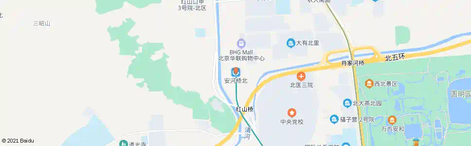 北京安河桥_公交站地图_北京公交_妙搜公交查询2025
