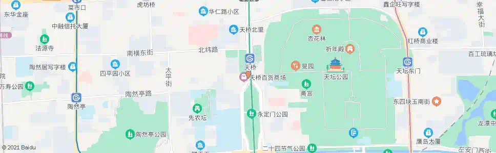 北京天坛西门_公交站地图_北京公交_妙搜公交查询2025