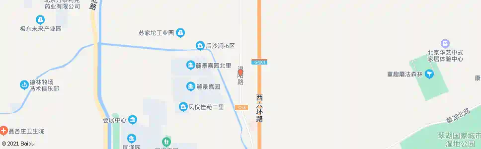 北京后沙涧南站_公交站地图_北京公交_妙搜公交查询2025
