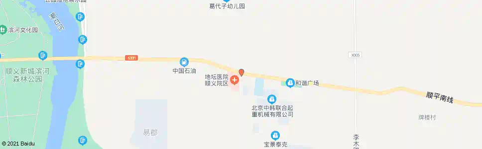 北京顺义地坛分院_公交站地图_北京公交_妙搜公交查询2025