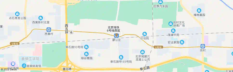 北京廖公庄_公交站地图_北京公交_妙搜公交查询2025