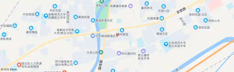 北京檀州小区_公交站地图_北京公交_妙搜公交查询2025