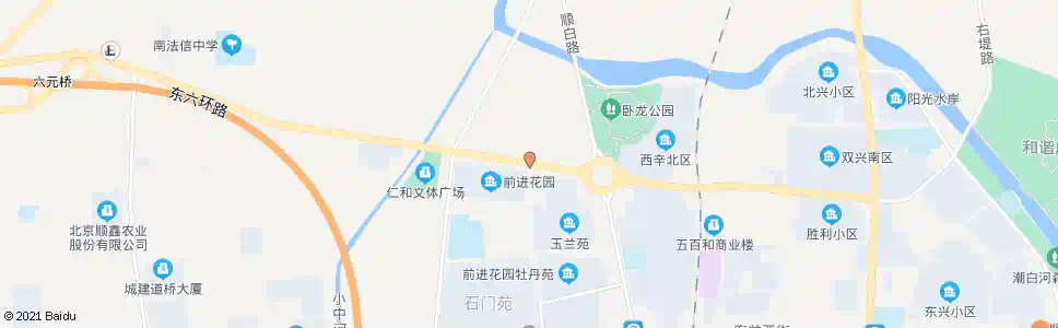 北京前进花园_公交站地图_北京公交_妙搜公交查询2025