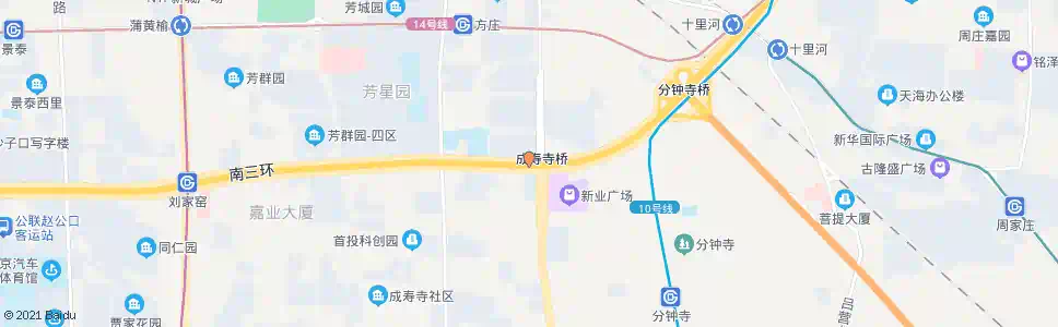北京方庄桥东_公交站地图_北京公交_妙搜公交查询2025