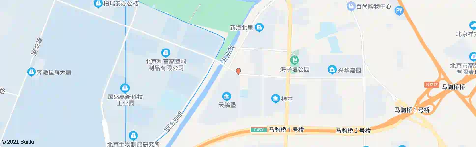 北京新凤河大桥东口_公交站地图_北京公交_妙搜公交查询2025