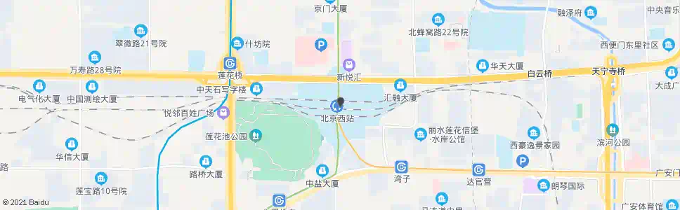 北京羊头岗西_公交站地图_北京公交_妙搜公交查询2025