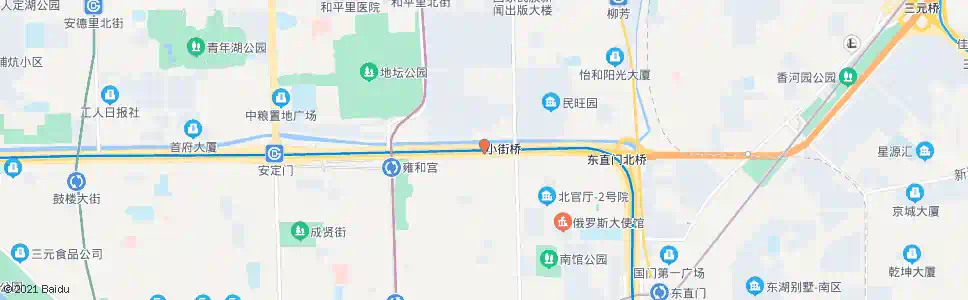 北京北小街豁口(二环辅)_公交站地图_北京公交_妙搜公交查询2025
