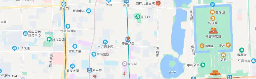 北京灵境胡同_公交站地图_北京公交_妙搜公交查询2025