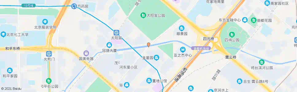 北京太阳星城_公交站地图_北京公交_妙搜公交查询2025