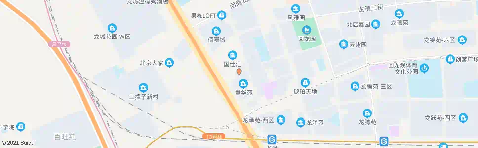 北京慧华苑小区北门_公交站地图_北京公交_妙搜公交查询2025