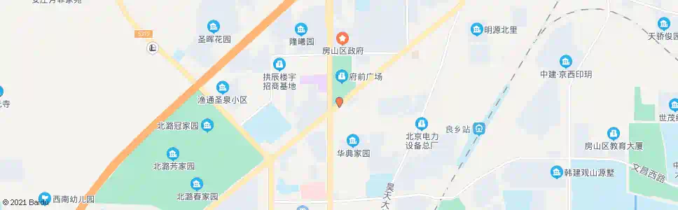 北京良乡北关(东)_公交站地图_北京公交_妙搜公交查询2025
