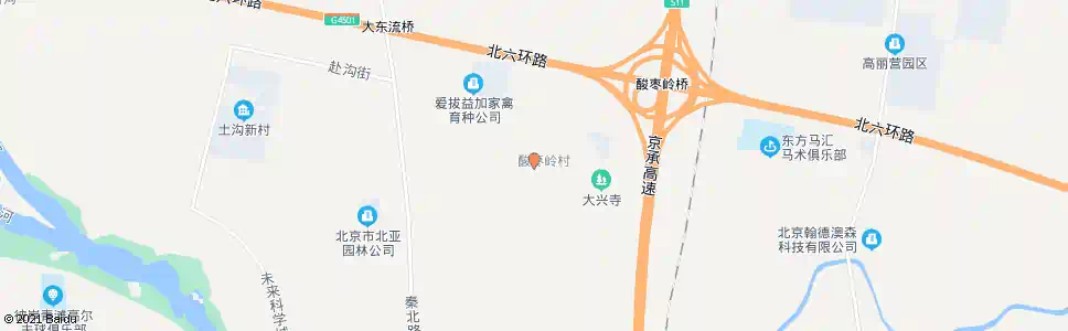 北京酸枣岭村_公交站地图_北京公交_妙搜公交查询2025