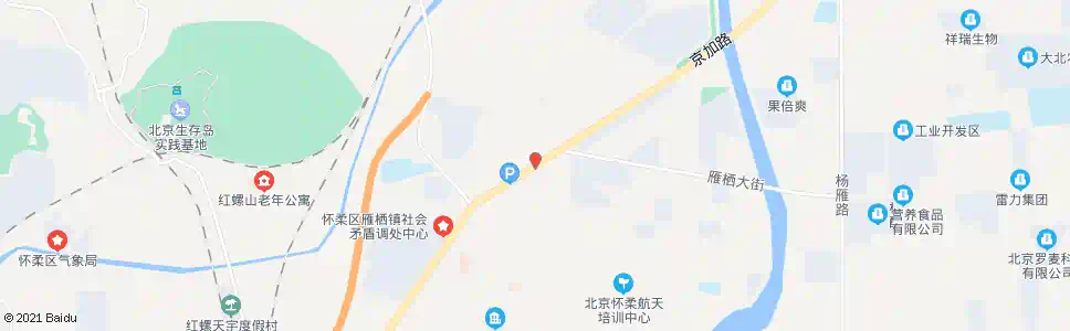 北京雁栖镇北口_公交站地图_北京公交_妙搜公交查询2025