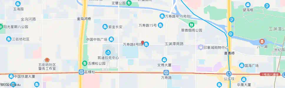 北京万寿庄_公交站地图_北京公交_妙搜公交查询2025