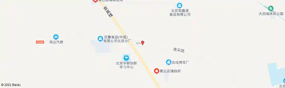 北京青云店市场_公交站地图_北京公交_妙搜公交查询2025