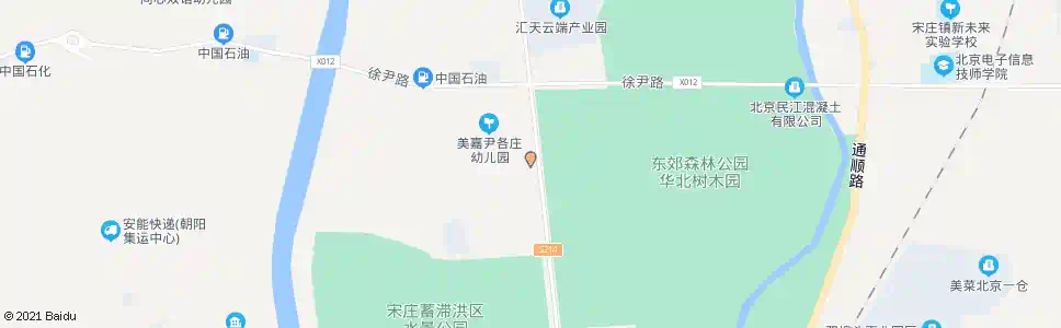 北京尹各庄东口_公交站地图_北京公交_妙搜公交查询2025