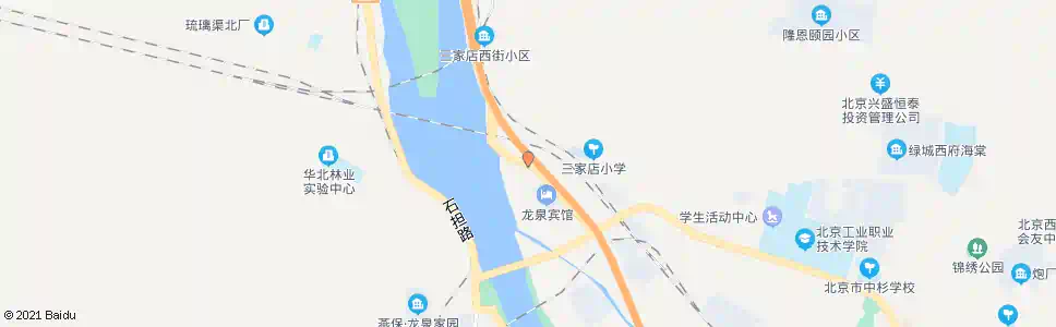 北京三家店中街_公交站地图_北京公交_妙搜公交查询2025