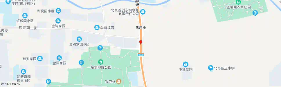 北京焦庄桥北_公交站地图_北京公交_妙搜公交查询2025