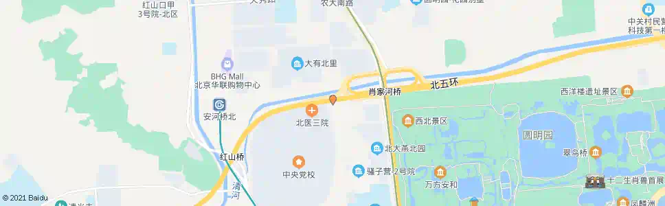 北京中央党校东站_公交站地图_北京公交_妙搜公交查询2025